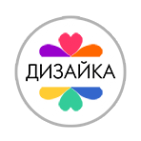 Логотип компании Дизайка салон штор